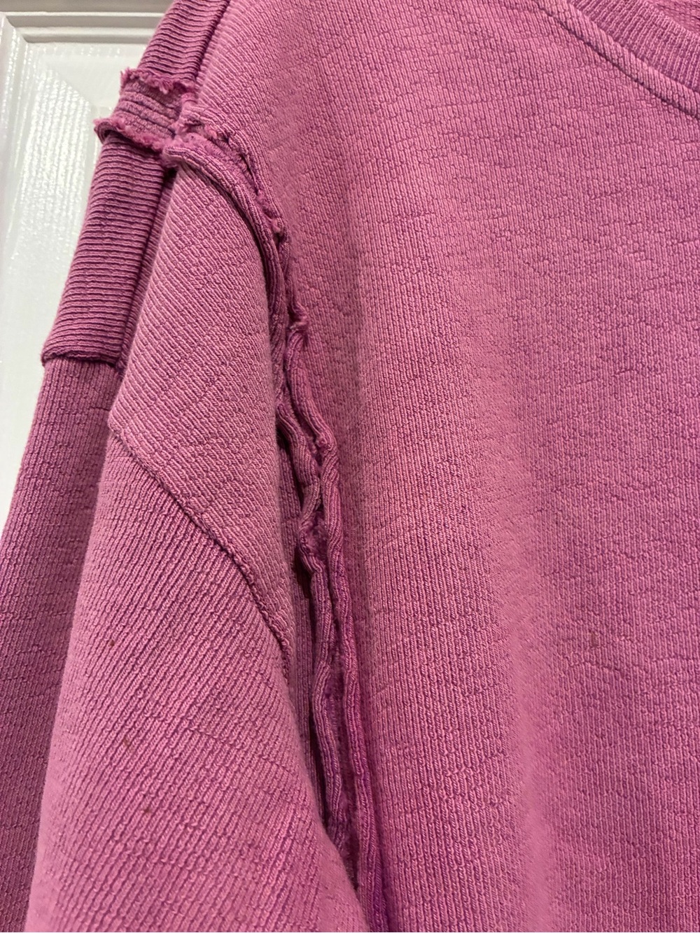 easel Dusty Rose Crewneck Pullover Sweatshirt - Picture 4 of 5